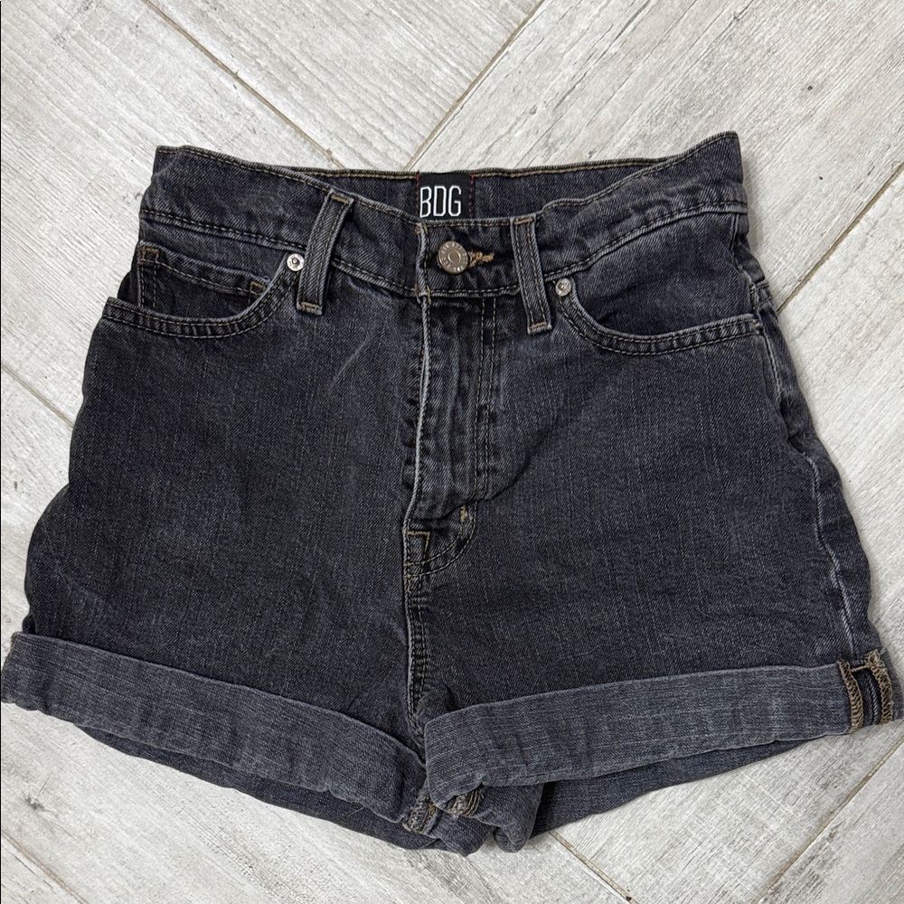 BDG Women's Dark Gray Jean Shorts - Picture 1 of 3